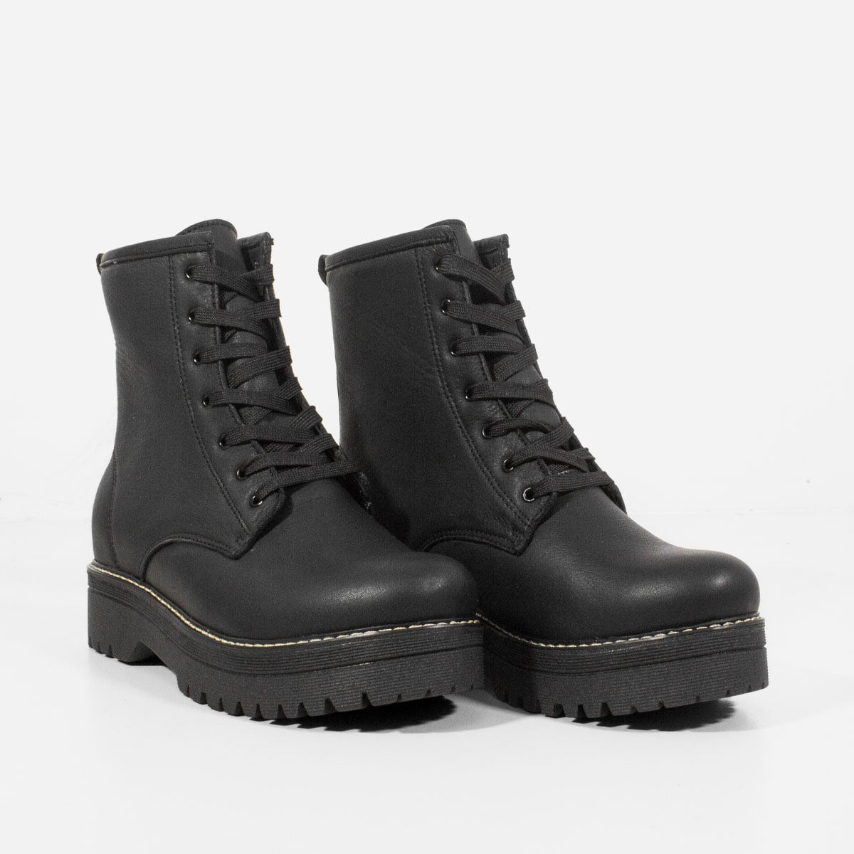 BOTINES MUJER MARIBU CUERO NEGRO 819 - 2