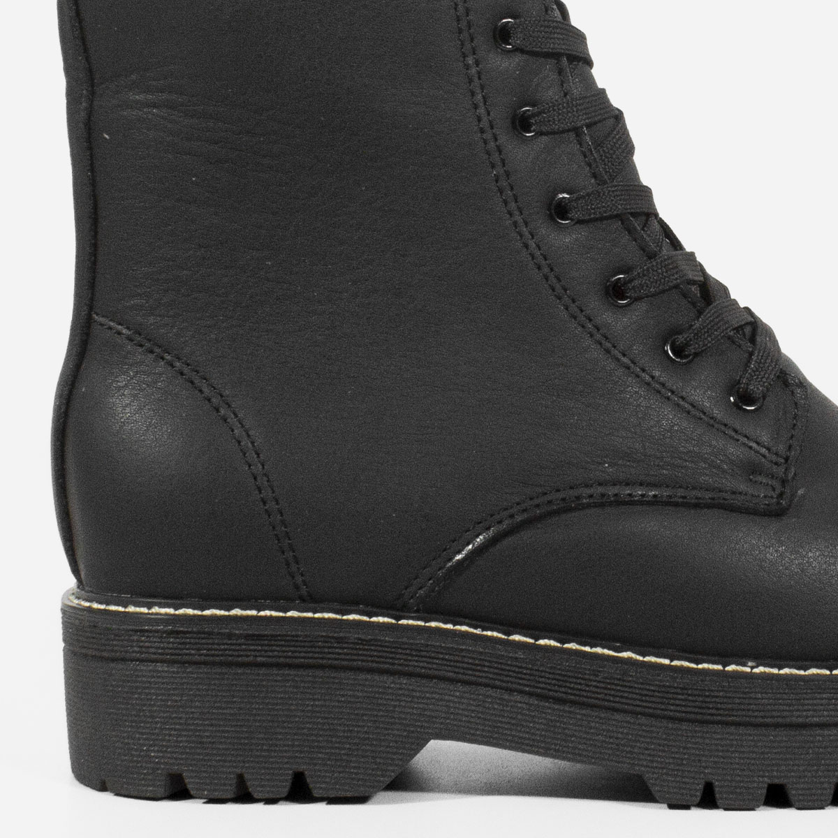 BOTINES MUJER MARIBU CUERO NEGRO 819 - 4