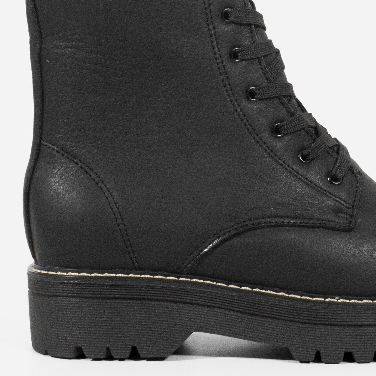 BOTINES MUJER MARIBU CUERO NEGRO 819 - 4