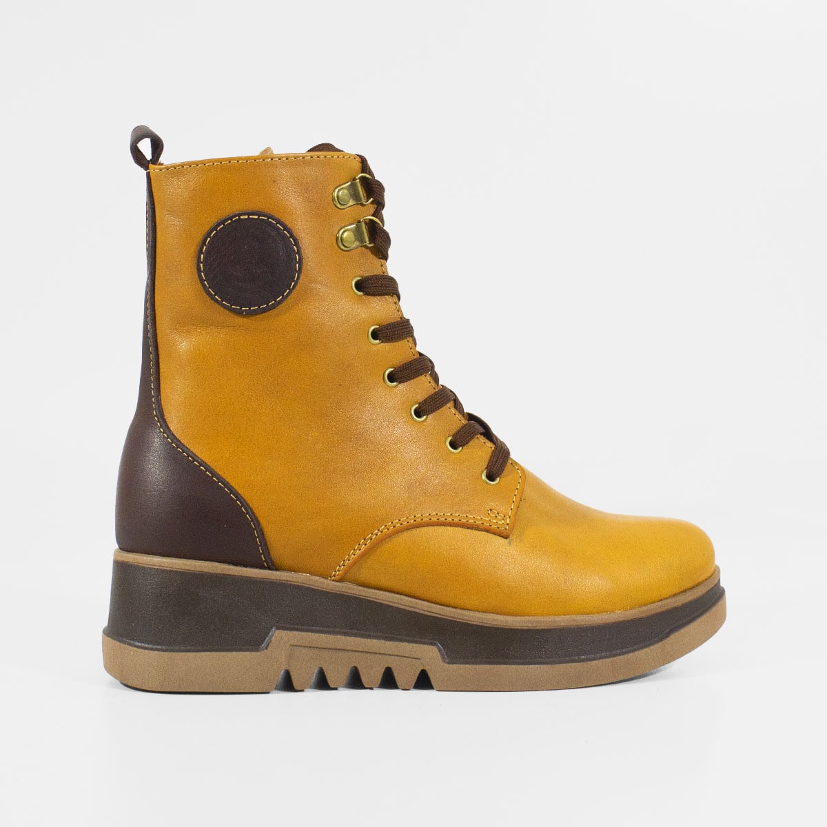 BOTINES MUJER MARIBU CUERO MIEL 864 - 1