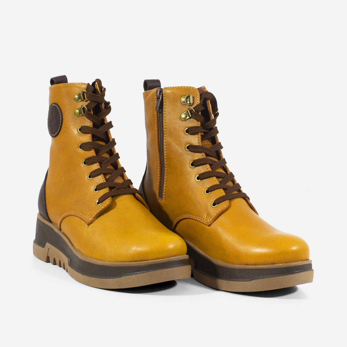 BOTINES MUJER MARIBU CUERO MIEL 864 - 2