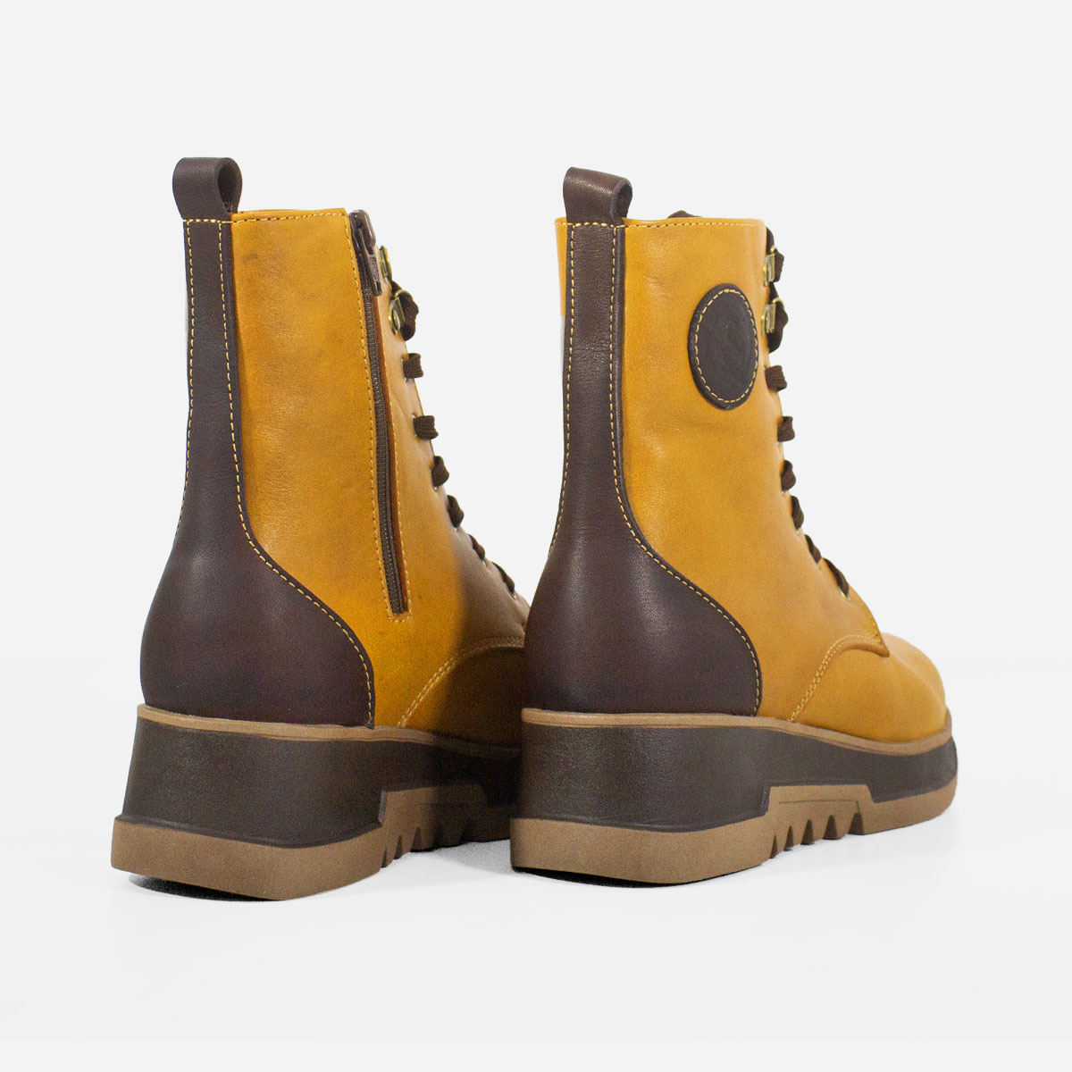 BOTINES MUJER MARIBU CUERO MIEL 864 - 3