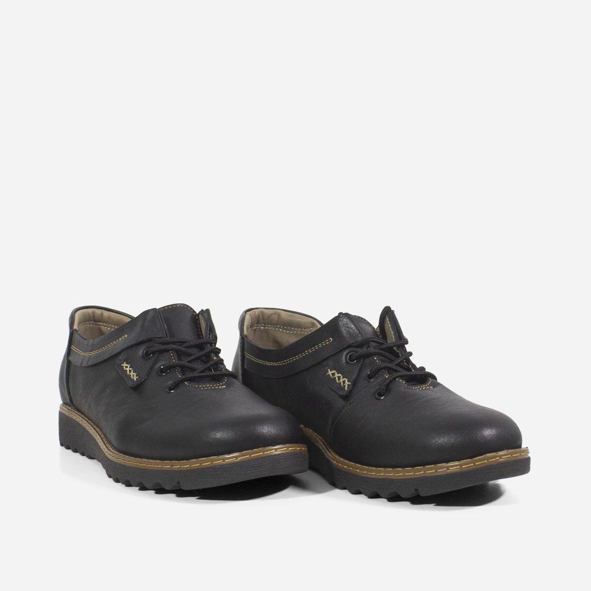 ZAPATOS CASUALES MUJER MARIBU CUERO NEGRO 736 - 2