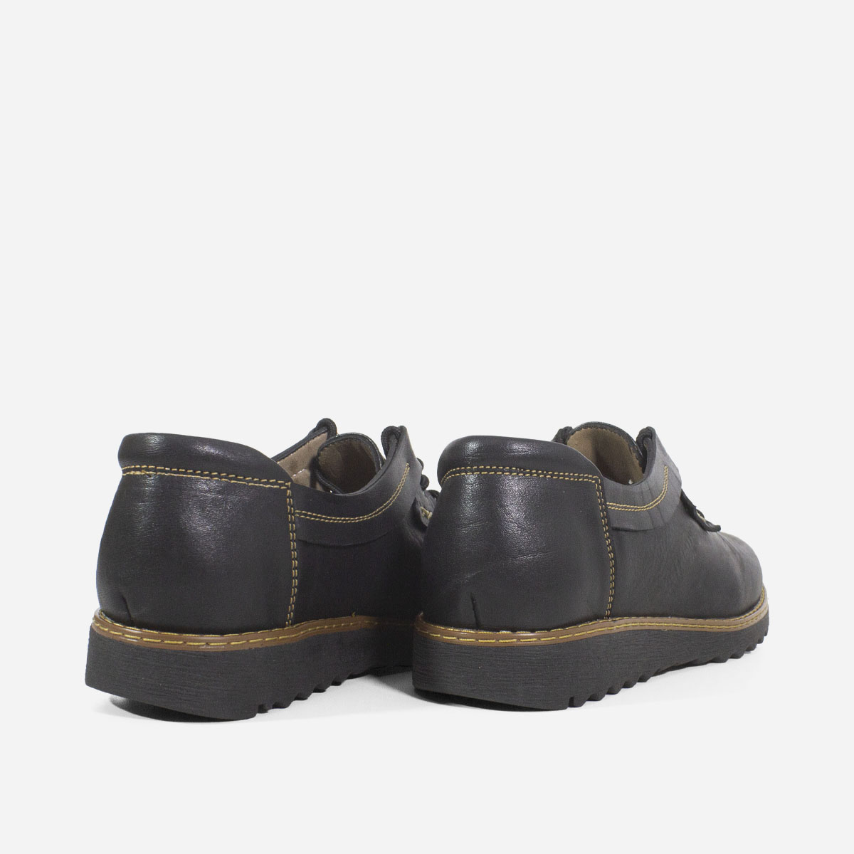 ZAPATOS CASUALES MUJER MARIBU CUERO NEGRO 736 - 3