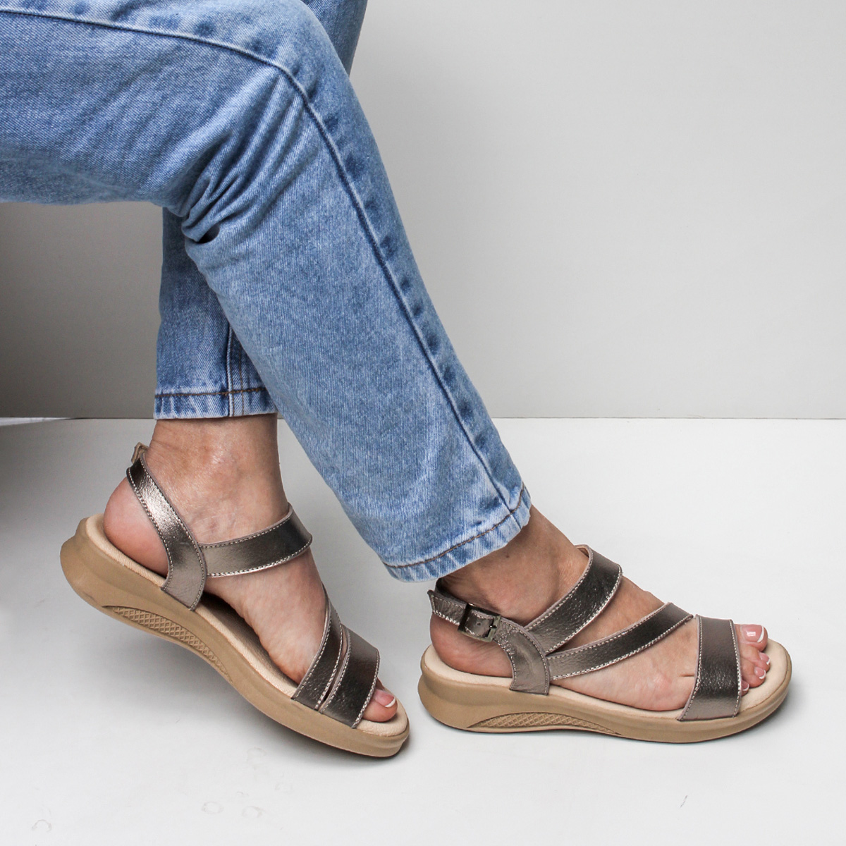 SANDALIAS MARIBU PURO CUERO 1025 - 6
