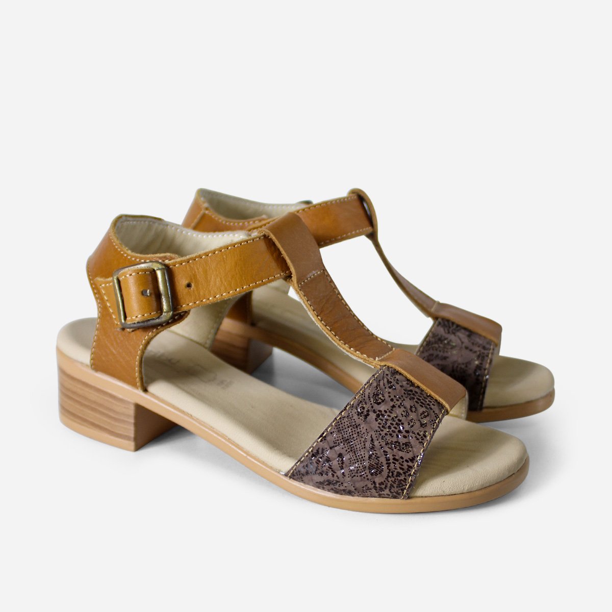 SANDALIAS MARIBU PURO CUERO 1027 - 2