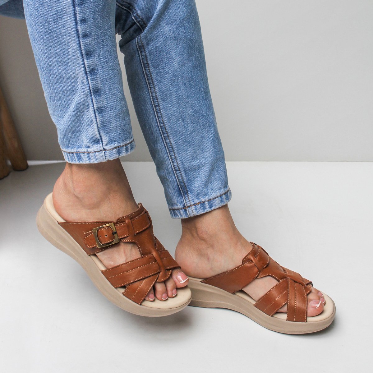 SANDALIAS MARIBU PURO CUERO 1044 - 6