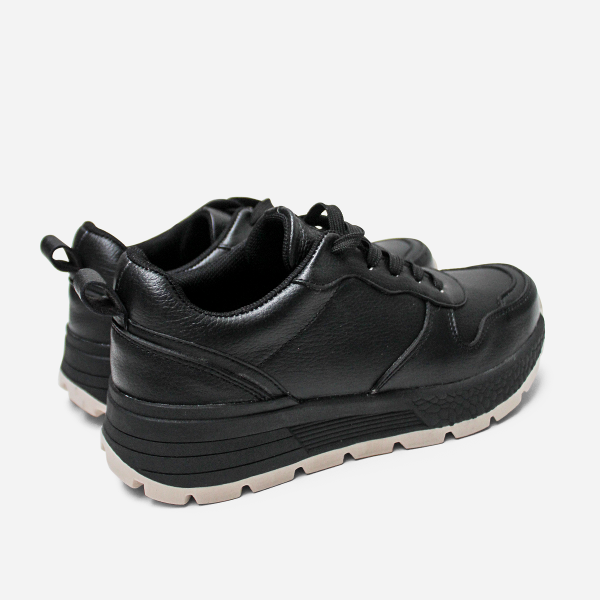 ZAPATILLA ESCOLAR MARIBU PURO CUERO 1102-NEG - 3