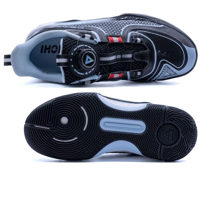 PEAK ZAPATILLAS DE BASQUET JUNIOR NIÑAS NIÑOS NEGRO - 3