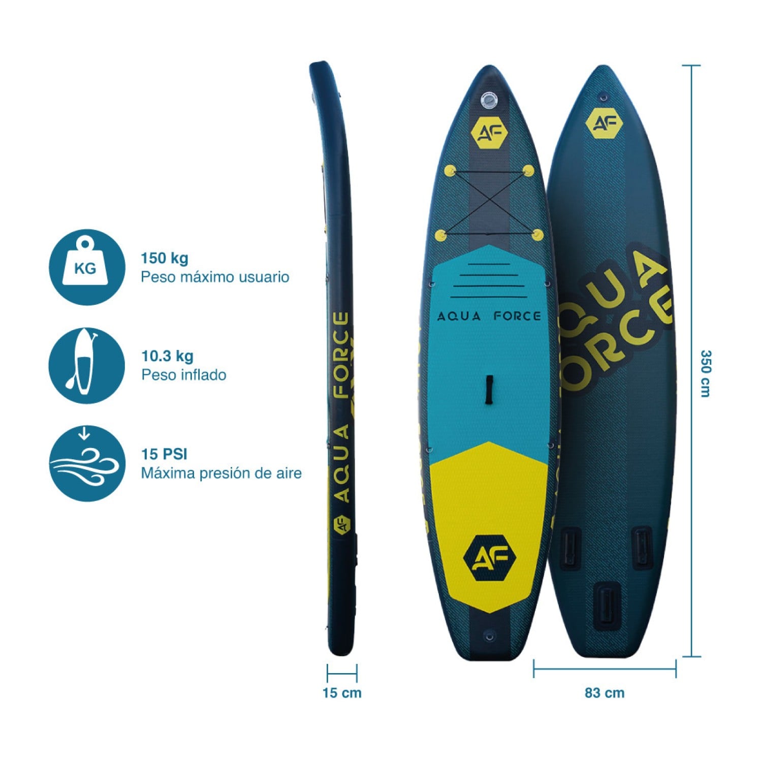 TABLA SURF AQUA FORCE 11’6” KAUAI STAND UP PADDLE - 5
