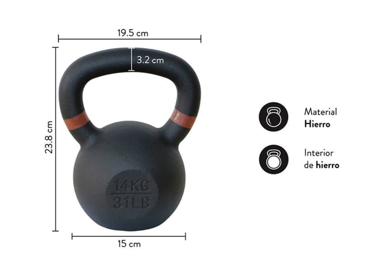 PESA ULTIMATE FITNESS 14KG KETTLEBELL ELITE - 3