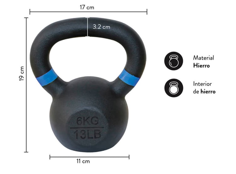 PESA ULTIMATE FITNESS 6KG KETTLEBELL ELITE - 3