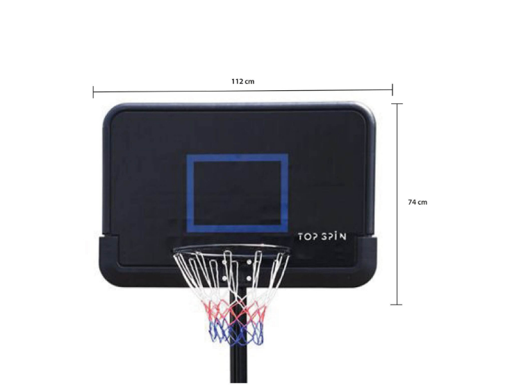 ARO ULTIMATE FITNESS A300 PRO EASY METAL 74X112CM PEDESTAL BASKETBALL - 4