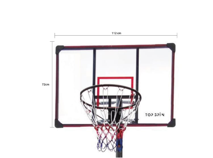 ARO TOP SPIN A750 ELITE EASY METAL 72X112CM PEDESTAL BASKETBALL - 4