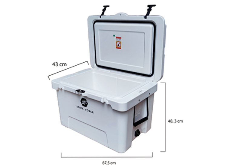 COOLER AQUA FORCE ISLA DE CAPRI 51 LT BLANCO - 7