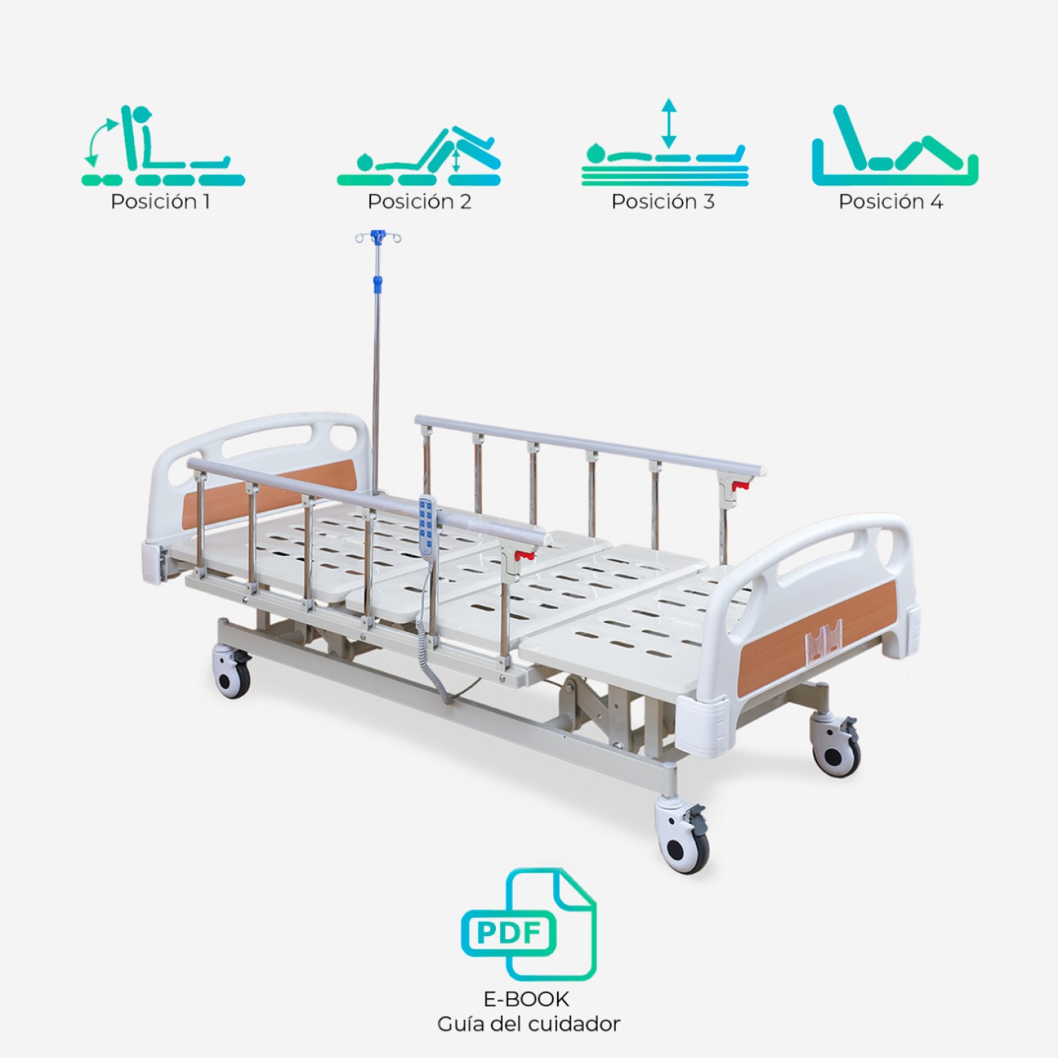 CATRE FIRST CARE CLÍNICO ELÉCTRICO 4 POSICIONES PRO - 2