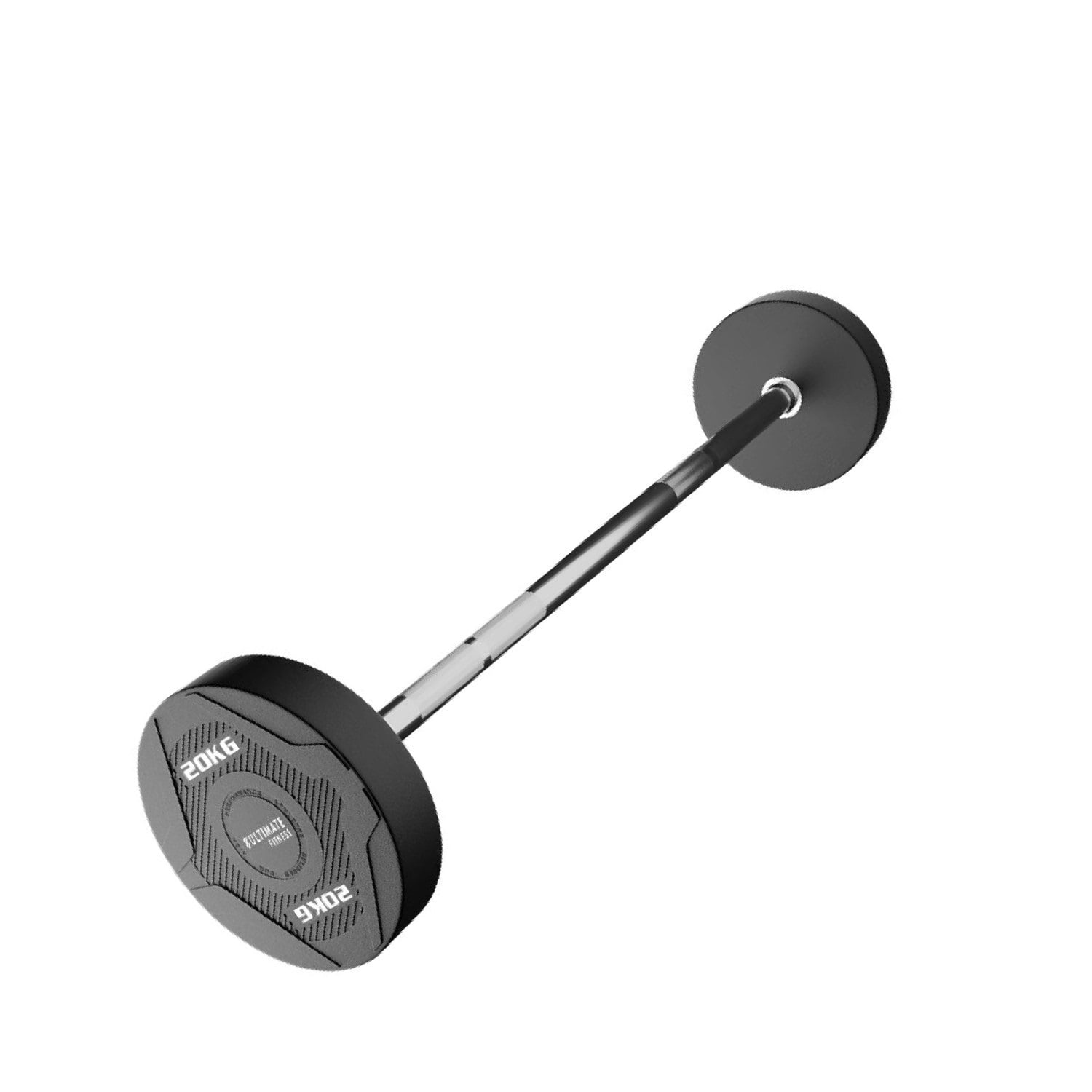 BARRA RECTA ULTIMATE FITNESS ACERO PESO FIJO 20 KG - 3