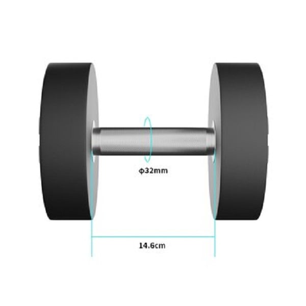 MANCUERNA ULTIMATE FITNESS 42.5KG REDONDA PU - 3