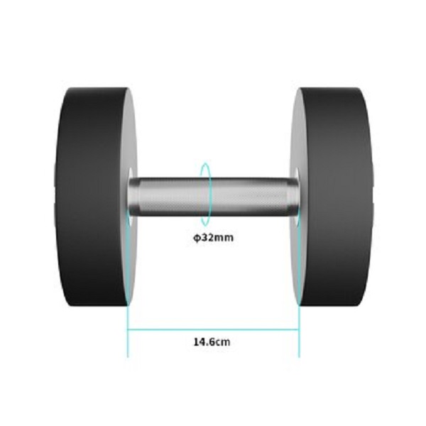 MANCUERNA ULTIMATE FITNESS 32.5KG REDONDA PU - 3