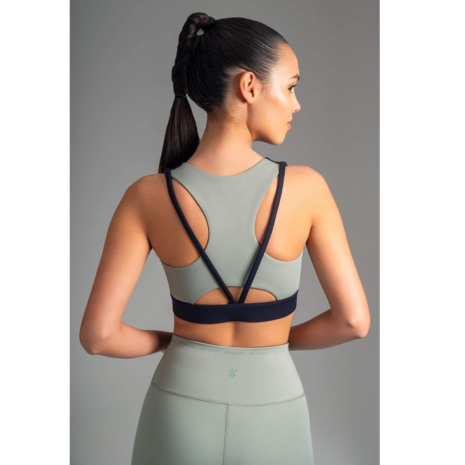 BRA DEPORTIVO TODA ACTIVIDAD MUJER ULTIMATE FITNESS BLACK OLIVE - 6