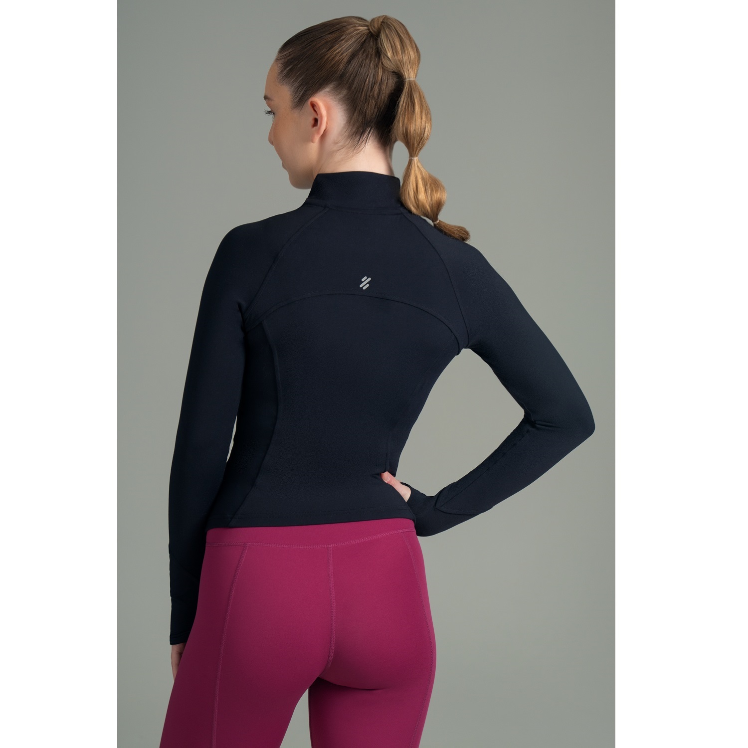 CASACA TODA ACTIVIDAD MUJER ULTIMATE FITNESS VINTAGE BLACK DEPORTIVA FULL ZIPPER - 3
