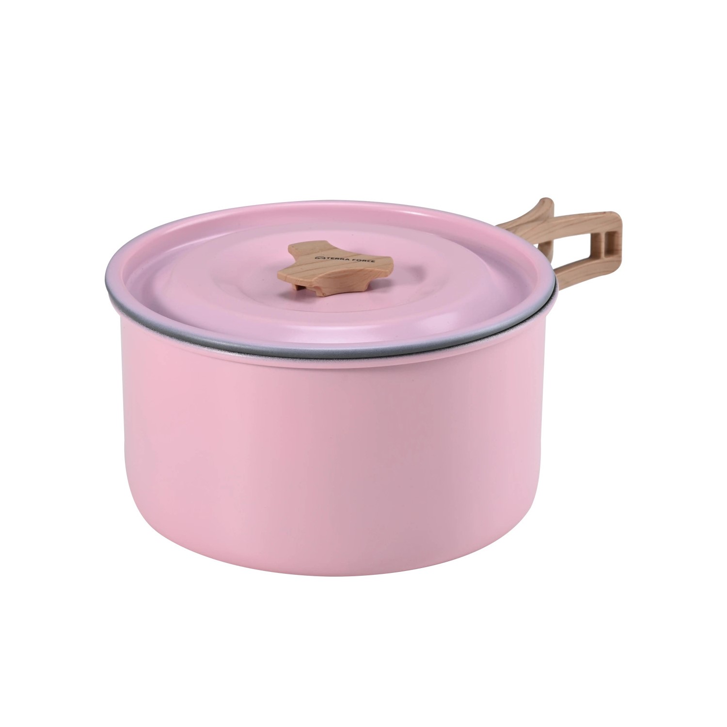 SET OLLAS ALUMINIO CAMPING 4 PIEZAS ROSA - 8