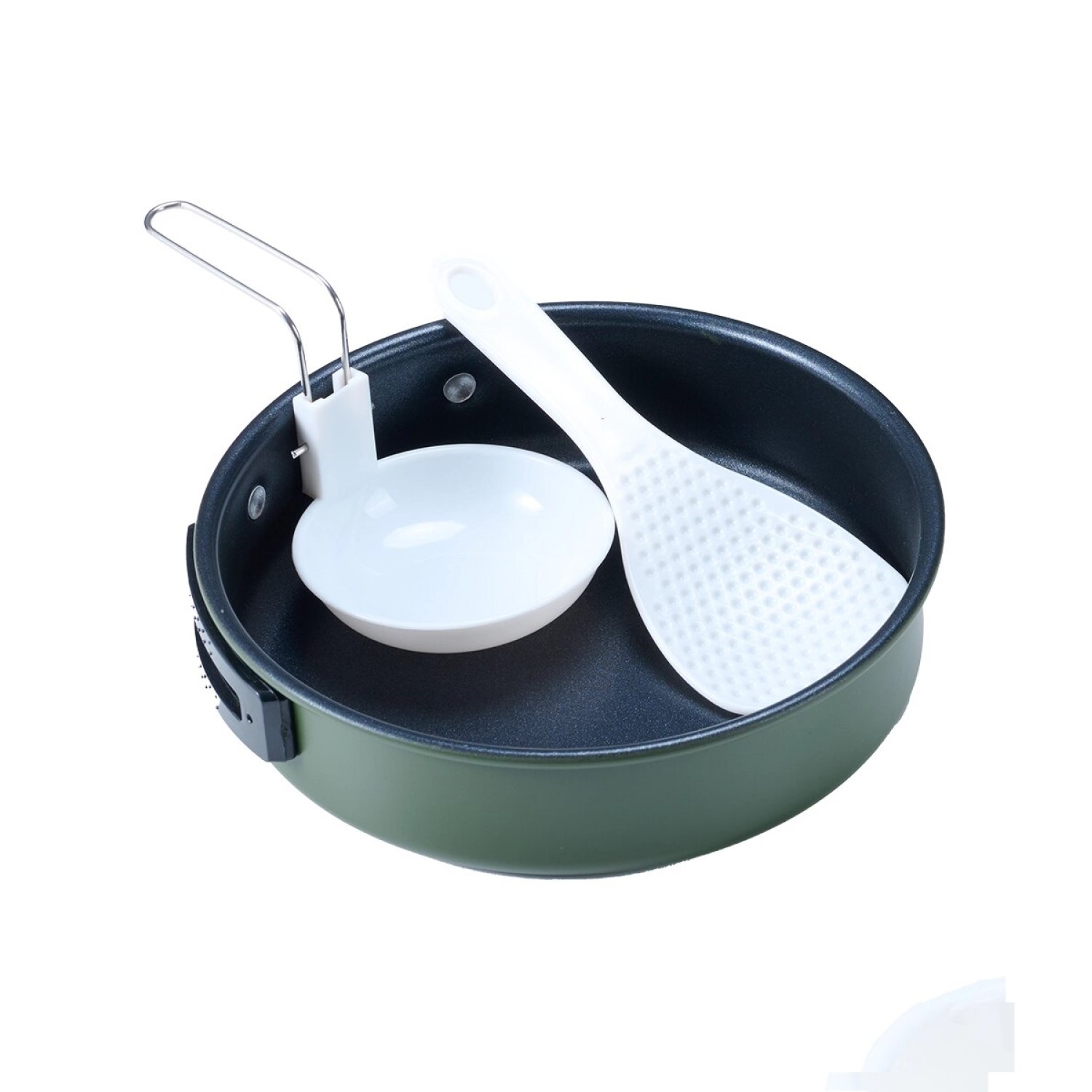 SET OLLAS ALUMINIO CAMPING 2 PIEZAS VERDE - 4