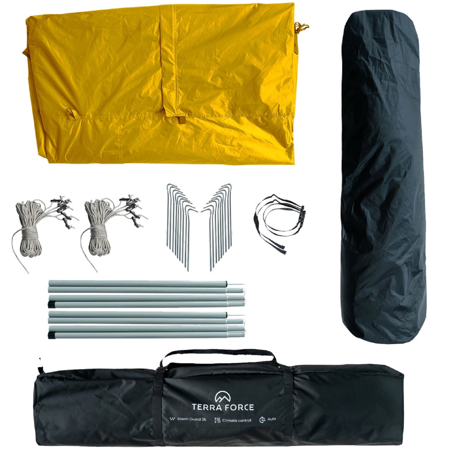CARPA 3 ESTACIONES 6 PERSONAS STORM GUARD AUTO-FRESH 3K AMARILLO - 6