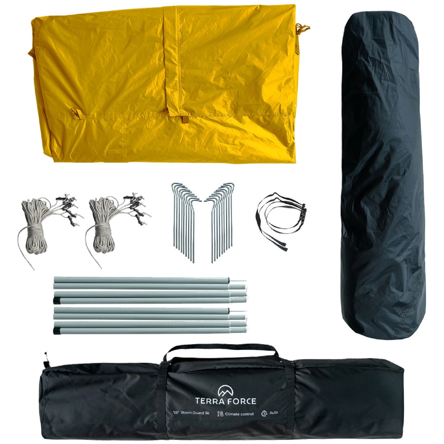 CARPA 3 ESTACIONES 8-10 PERSONAS STORM GUARD AUTO-FRESH 3K AMARILLO - 6