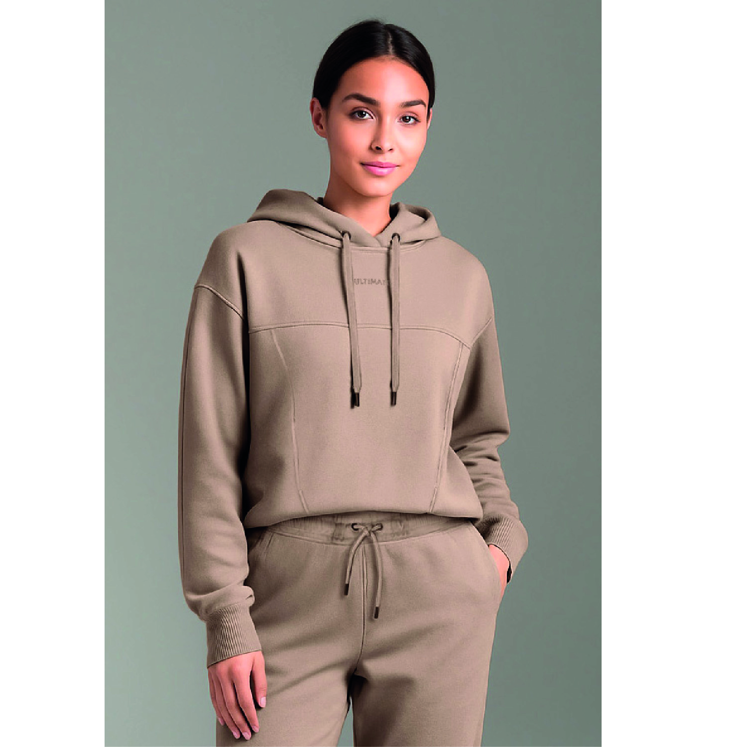 ULTIMATE HOODIE REGULAR MUJER MOCHA - 1