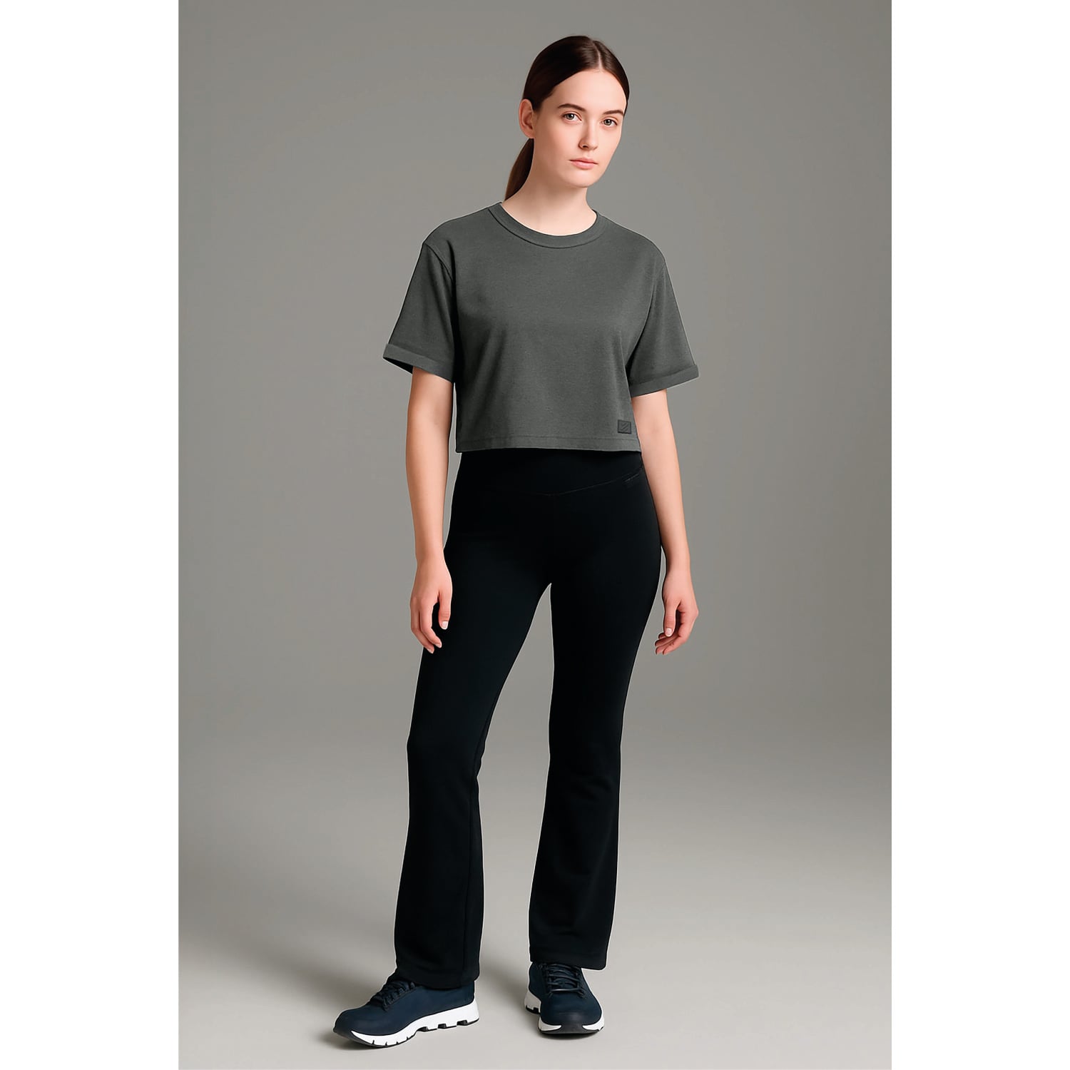 ULTIMATE POLO MC MUJER DARK GRAY - 1