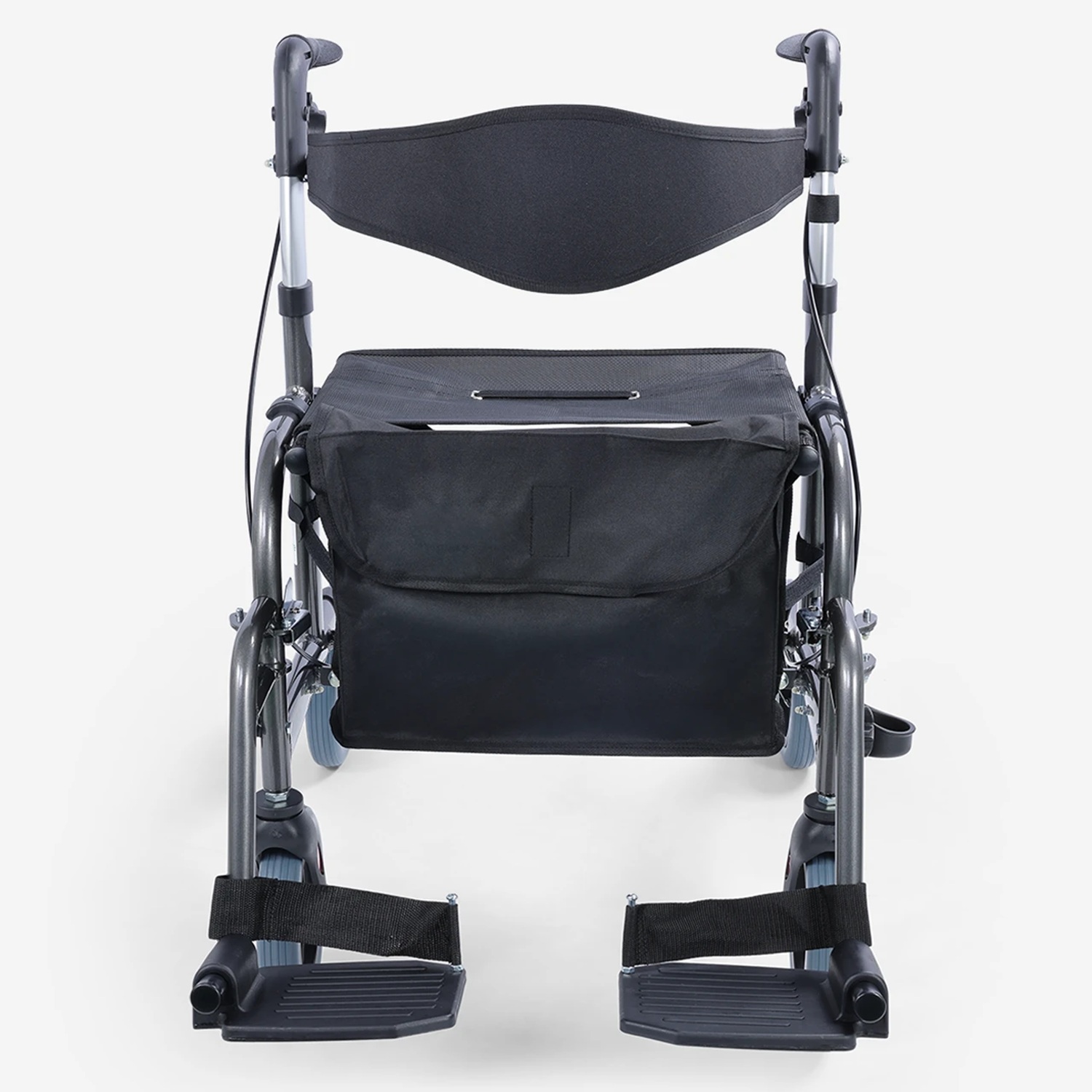 ANDADOR 4 RUEDAS CANASTO ASIENTO Y REPOSAPIÉS PRO - 8