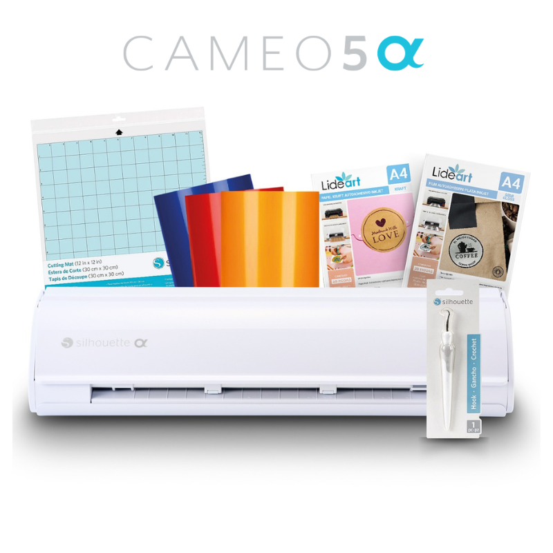 KIT BASICO SILHOUETTE CAMEO5 ALPHA BLANCO Y ACCESORIOS - 1