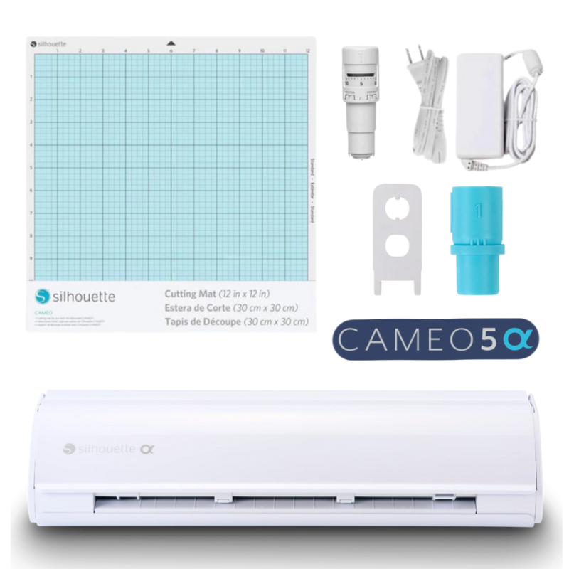 KIT BASICO SILHOUETTE CAMEO5 ALPHA BLANCO Y ACCESORIOS - 2
