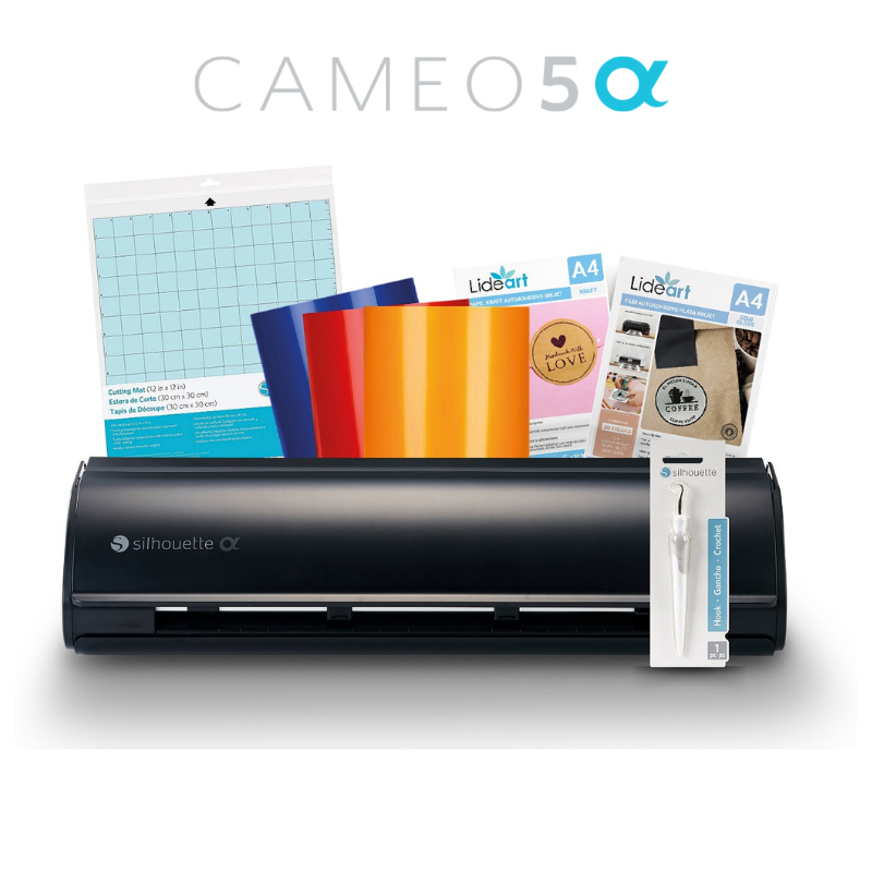 KIT BASICO SILHOUETTE CAMEO 5 ALPHA NEGRO MATE Y ACCESORIOS - 1