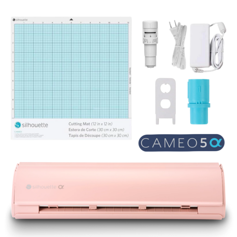 KIT BASICO SILHOUETTE CAMEO 5 ALPHA ROSADA Y ACCESORIOS - 3