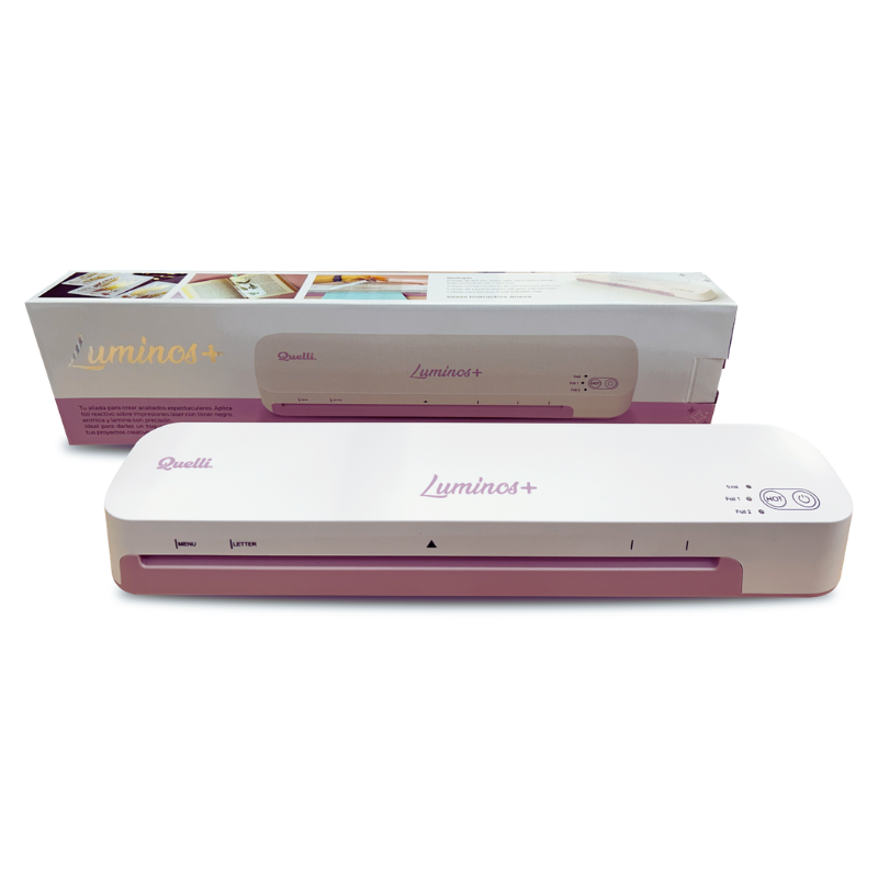 LAMINADORA ENMICADORA A3 QUELLI LUMINOS ROSA + 100 MICAS A4 - 9