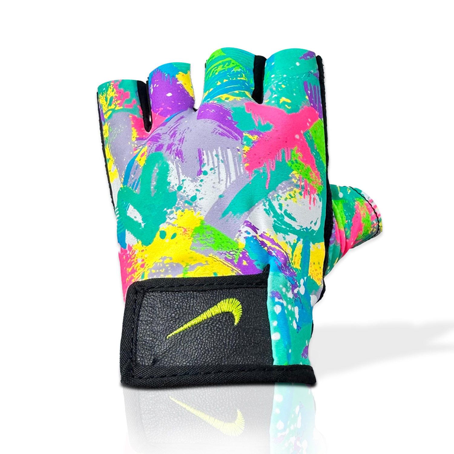GUANTES MEDIO DEDO MULTICOLOR M - 1