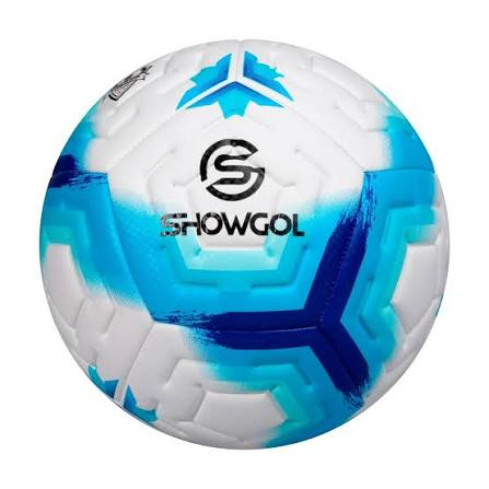 PELOTA DE FÚTBOL SHOWGOL CUERO PVC FOAM CELESTE N4 - 1