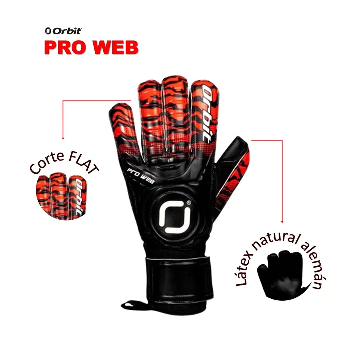 GUANTE CON VARILLA ORBIT PRO WEB TALLA 9 - 2