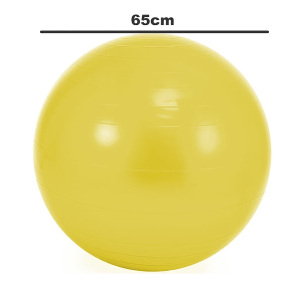 PELOTA PILATES DE 65 CM AMARILLO - 1