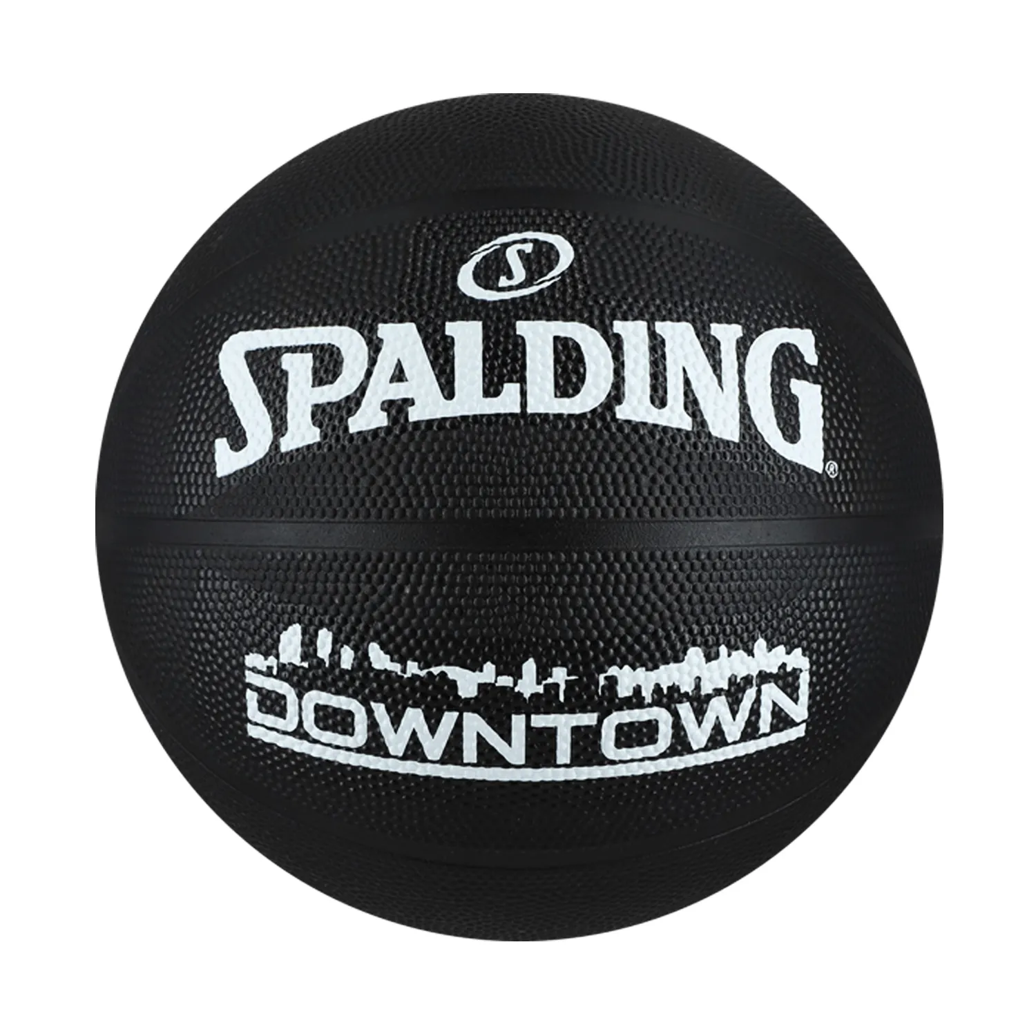 PELOTA DE BASQUET SPALDING DOWNTOWN NEGRO N7 - 1