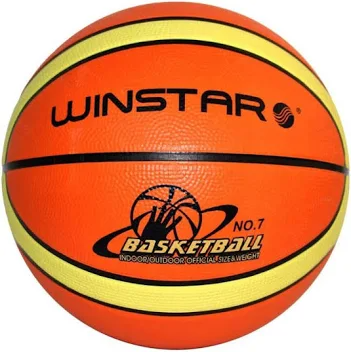 PELOTAS DE BASKET WINSTAR DE GOMA COLOR NARANJA NÚMERO 5 - 1
