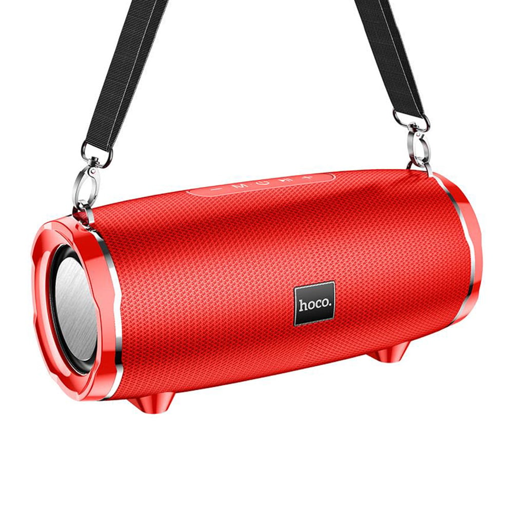 PARLANTE INALÁMBRICO BLUETOOTH V5.0 DEPORTIVO HOCO HC5 ROJO DE CALIDAD - 1