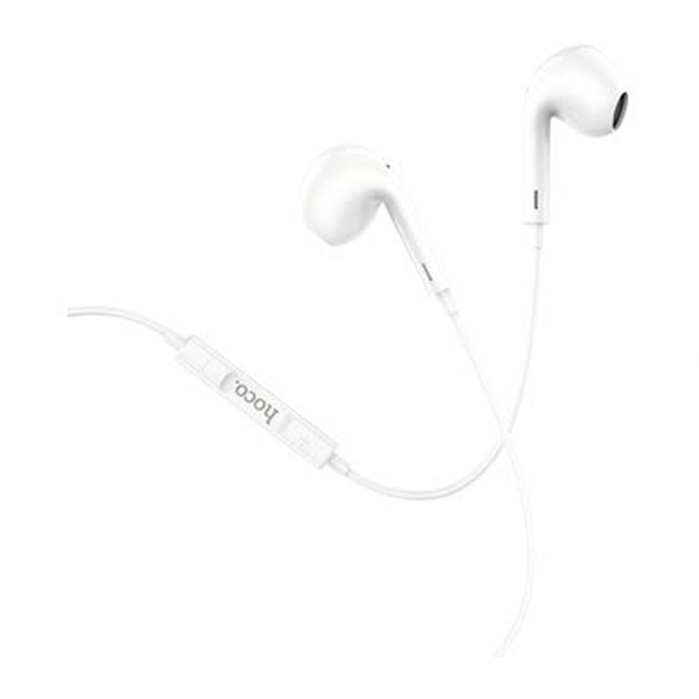 AUDÍFONOS HOCO IN-EAR M1 MAX TIPO C ALÁMBRICO 12M BLANCO DE CALIDAD - 1