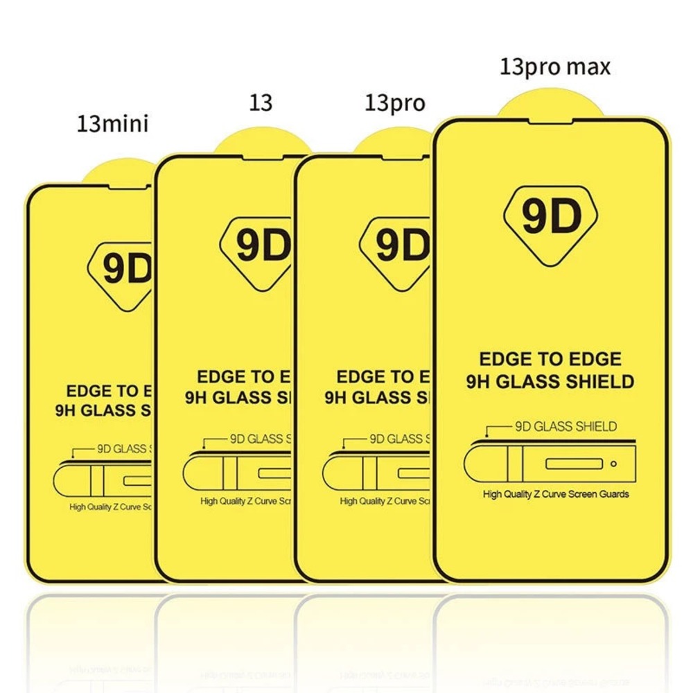MICA PARA IPHONE 13 PRO PROTECTOR DE PANTALLA DE VIDRIO 9D RESISTENTE - 3