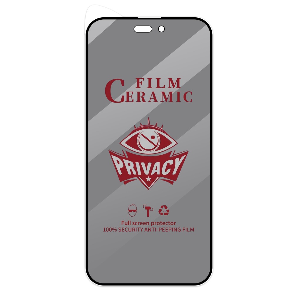 MICA PARA IPHONE 12 PRO CERÁMICA ANTI-ESPÍA ANTISHOCK RESISTENTE - 1