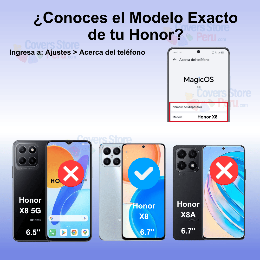MICA PARA HONOR X8 CERÁMICA ANTI-ESPÍA ANTISHOCK RESISTENTE - 2
