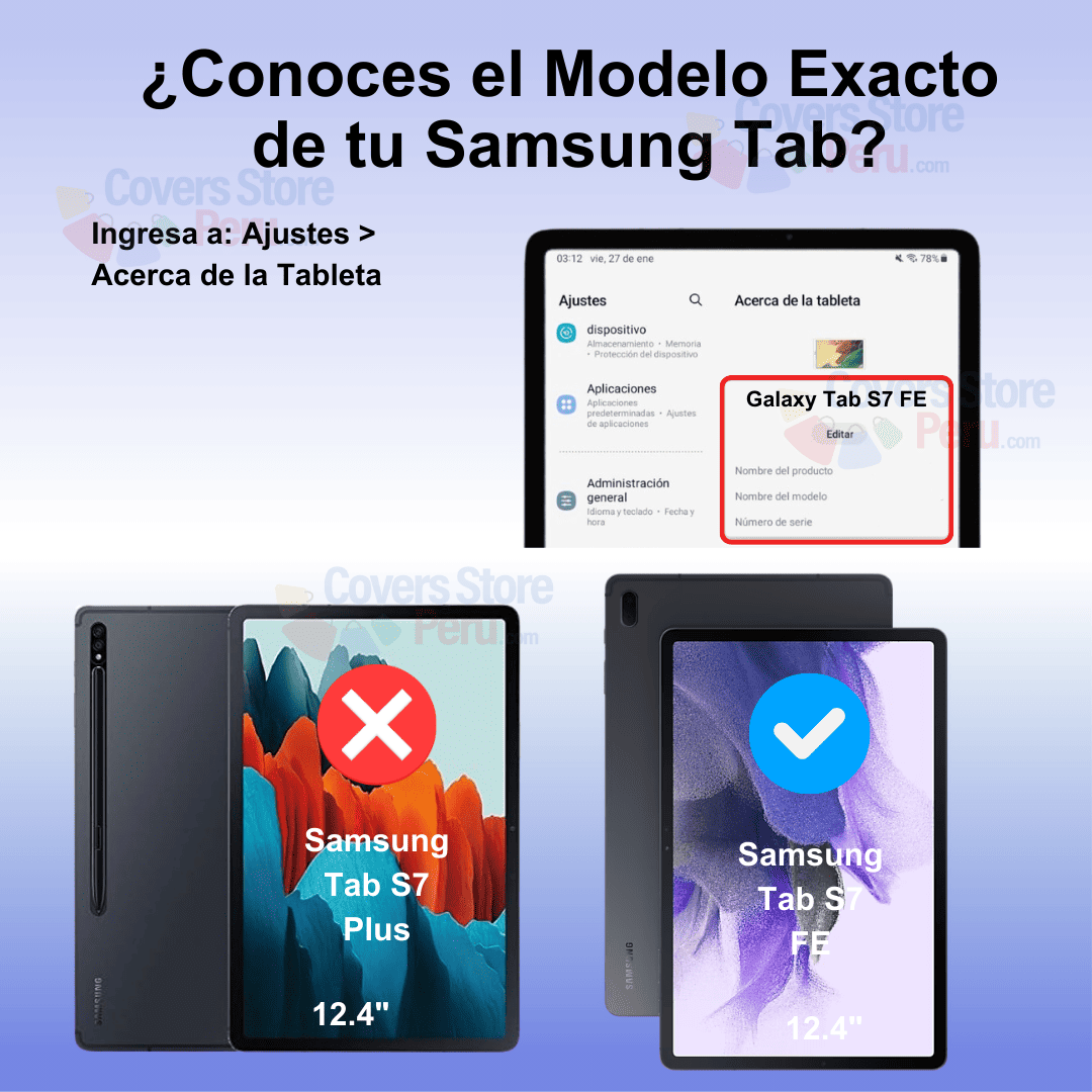 MICA PARA SAMSUNG TAB S7 FE 12.4' - T733 DE VIDRIO TEMPLADO ANTISHOCK - 3