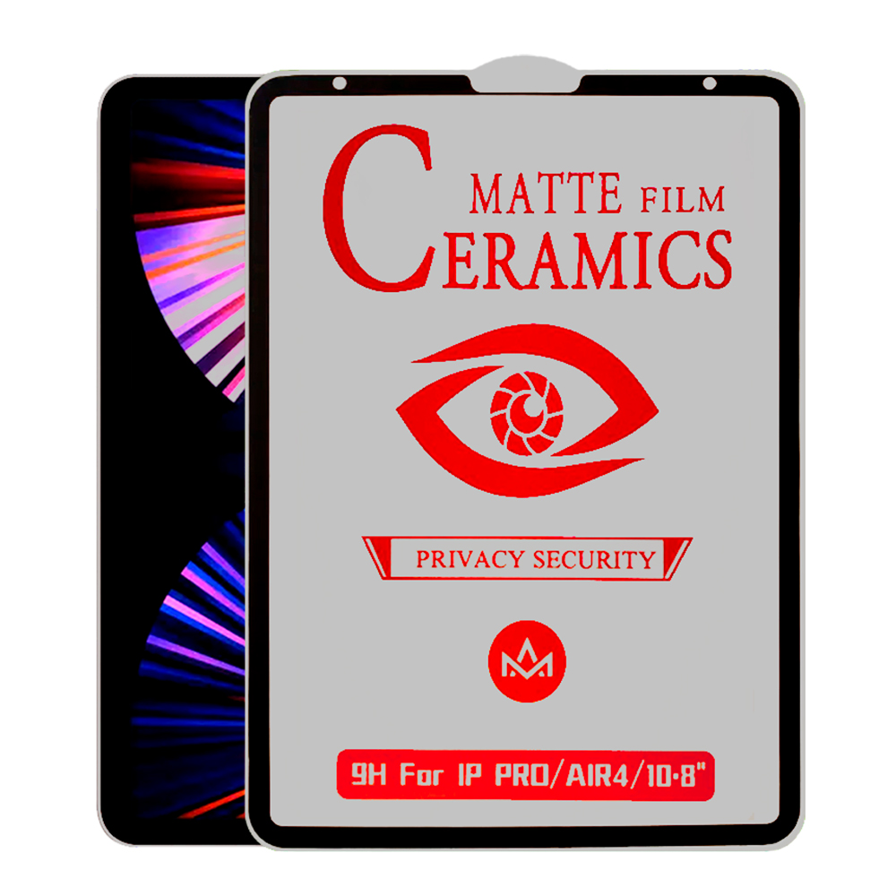MICA PARA IPAD 9NA GEN 10.2' - A2604 DE CERÁMICA MATTE ANTIESPIA - 2